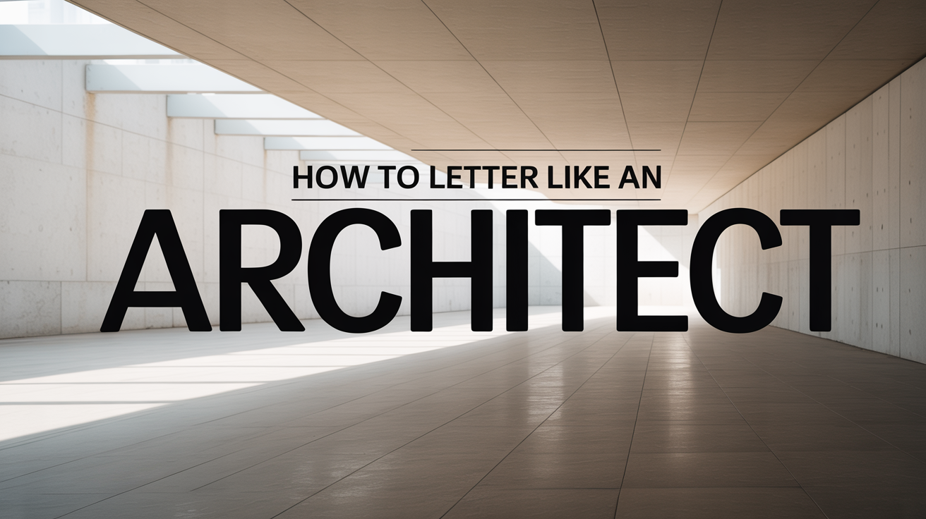How to Letter Like an Architect